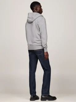 Bluzy Dresowe & Z Kapturem*Tommy Hilfiger Bluza Z Kapturem I Zapięciem Na Zamek MEDIUM GREY HEATHER