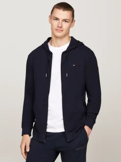 Stroje Domowe*Tommy Hilfiger Bluza Z Kapturem I Zapięciem Na Zamek DESERT SKY