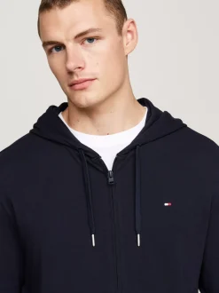 Stroje Domowe*Tommy Hilfiger Bluza Z Kapturem I Zapięciem Na Zamek DESERT SKY