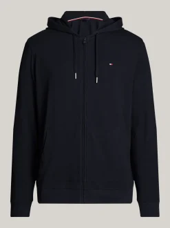 Stroje Domowe*Tommy Hilfiger Bluza Z Kapturem I Zapięciem Na Zamek DESERT SKY
