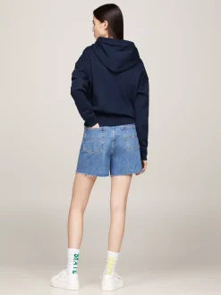 Bluzy Dresowe & Z Kapturem*Tommy Hilfiger Bluza Z Kapturem O Pudełkowym Kroju DARK NIGHT NAVY