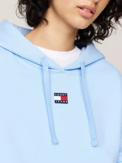 Bluzy Dresowe & Z Kapturem*Tommy Hilfiger Bluza Z Kapturem O Pudełkowym Kroju VESSEL BLUE
