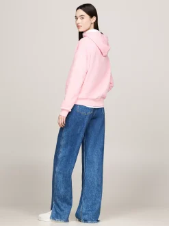 Bluzy Dresowe & Z Kapturem*Tommy Hilfiger Bluza Z Kapturem O Pudełkowym Kroju BALLET PINK