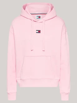 Bluzy Dresowe & Z Kapturem*Tommy Hilfiger Bluza Z Kapturem O Pudełkowym Kroju BALLET PINK