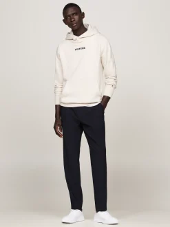 Bluzy Dresowe & Z Kapturem*Tommy Hilfiger Bluza Z Kapturem O Regularnym Kroju HEATHERED OATMILK