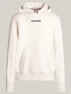 Bluzy Dresowe & Z Kapturem*Tommy Hilfiger Bluza Z Kapturem O Regularnym Kroju HEATHERED OATMILK