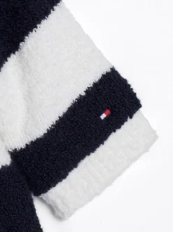 Dziewczynki|Chłopcy*Tommy Hilfiger Bluza Z Kapturem W Paski Na Guziki DESERT SKY STRIPE