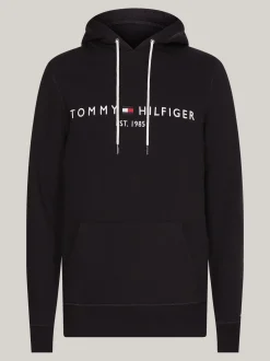 Bluzy Dresowe & Z Kapturem*Tommy Hilfiger Bluza Z Kapturem Z Kolekcji Plus BLACK