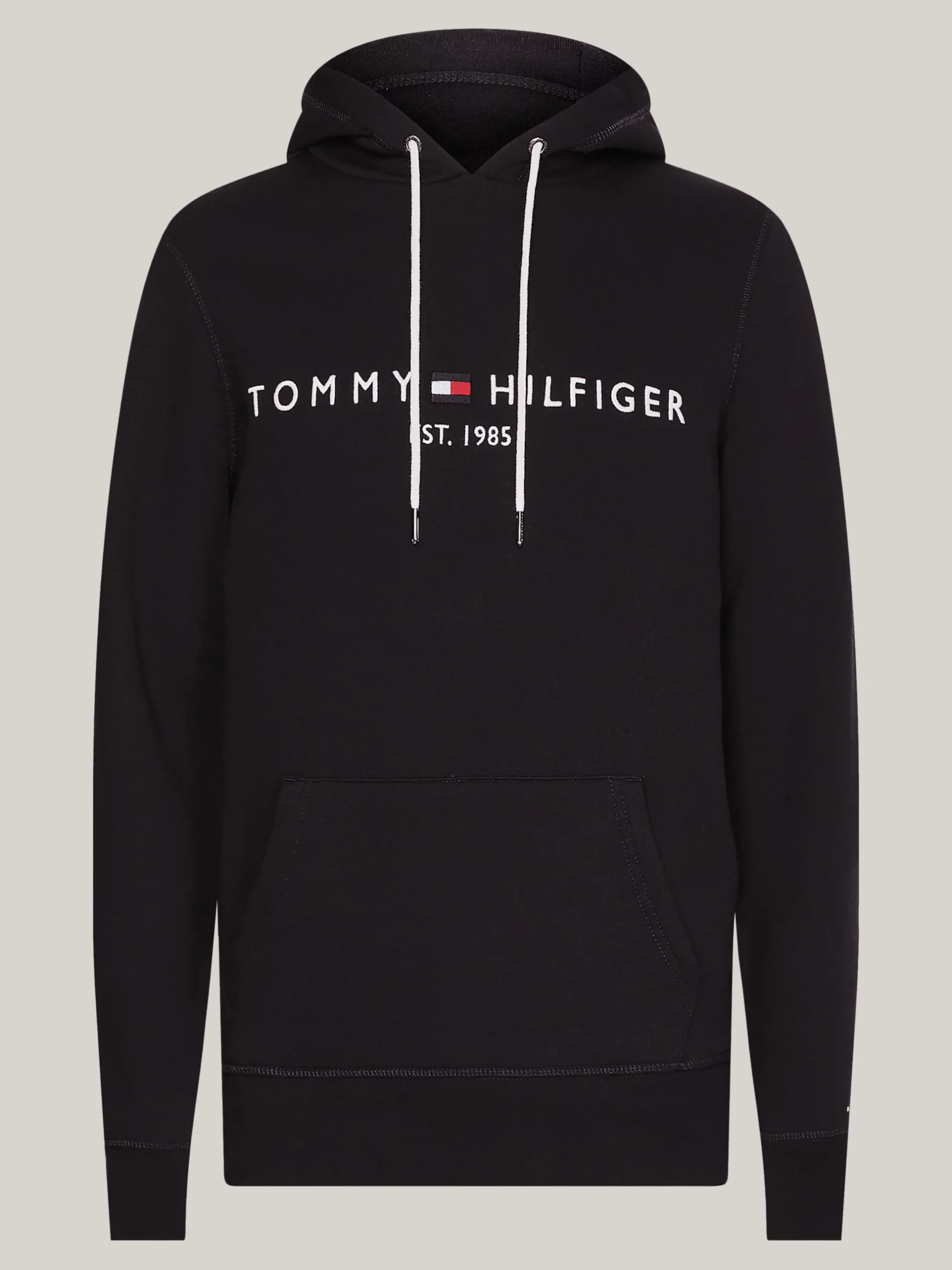 Bluzy Dresowe & Z Kapturem*Tommy Hilfiger Bluza Z Kapturem Z Kolekcji Plus BLACK