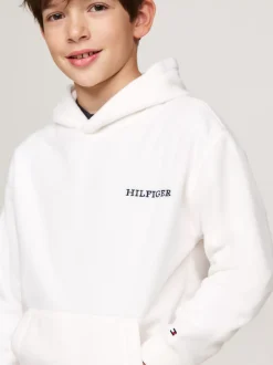 Bluzy Dresowe I Z Kapturem|Bluzy Dresowe I Z Kapturem*Tommy Hilfiger Bluza Z Kapturem Z Logo Hilfiger Monotype ANCIENT WHITE