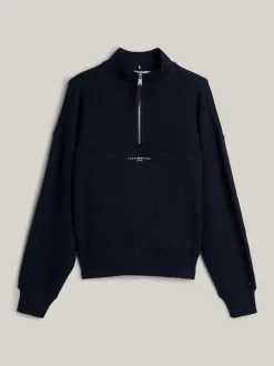 Bluzy Dresowe & Z Kapturem*Tommy Hilfiger Bluza Z Logo Adaptive DESERT SKY