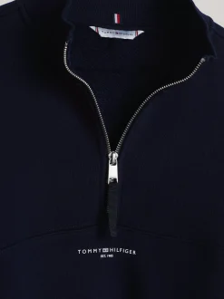 Bluzy Dresowe & Z Kapturem*Tommy Hilfiger Bluza Z Logo Adaptive DESERT SKY