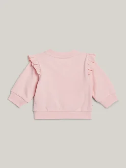 Dziewczynki|Chłopcy*Tommy Hilfiger Bluza Z Logo I Falbankami Na Ramionach SOFT ROSE