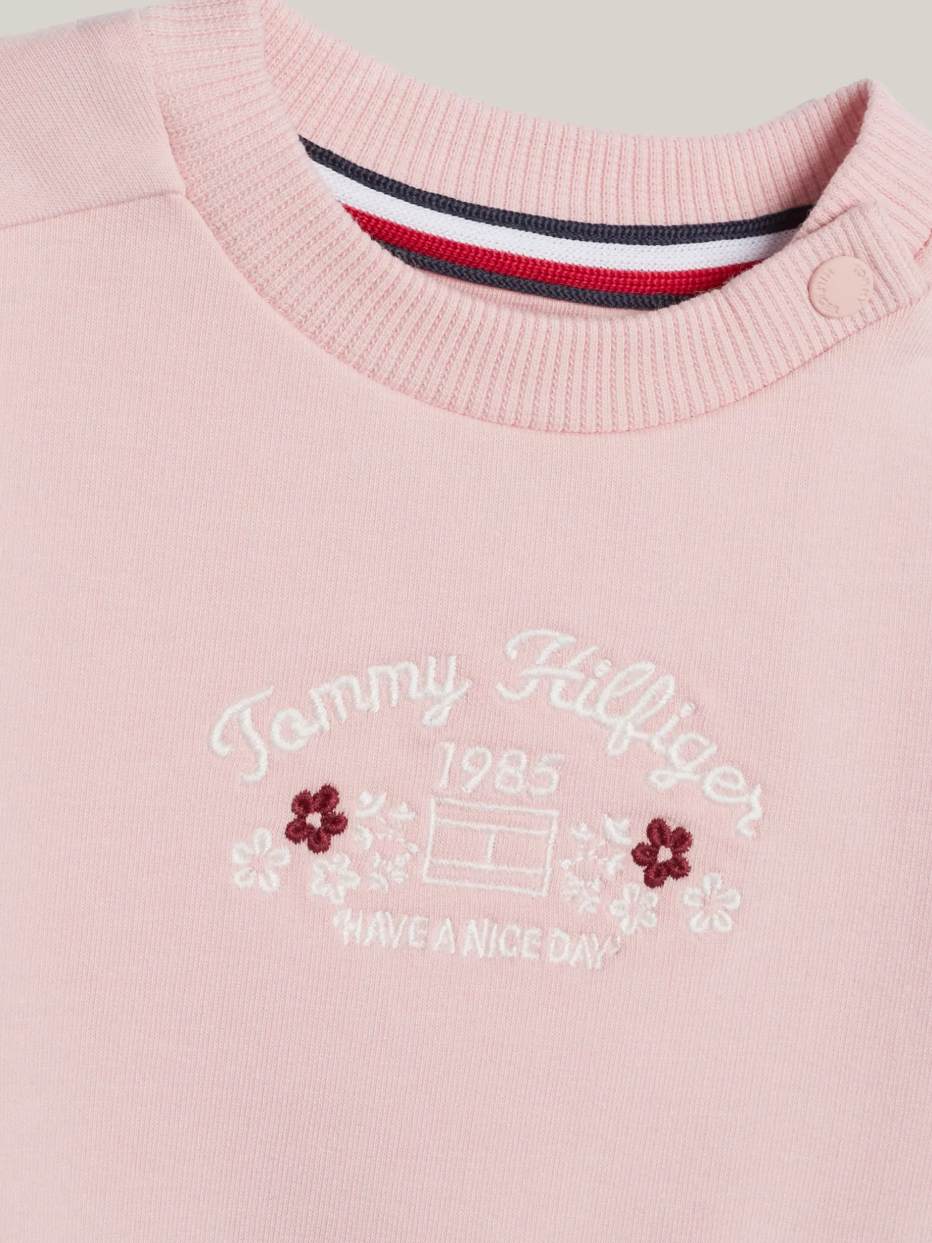 Dziewczynki|Chłopcy*Tommy Hilfiger Bluza Z Logo I Falbankami Na Ramionach SOFT ROSE
