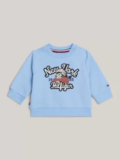 Dziewczynki|Chłopcy*Tommy Hilfiger Bluza Z Nadrukiem Z Logo VESSEL BLUE
