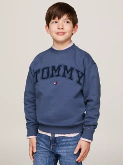 Bluzy Dresowe I Z Kapturem*Tommy Hilfiger Bluza Z Okrągłym Dekoltem I Logo AEGEAN SEA