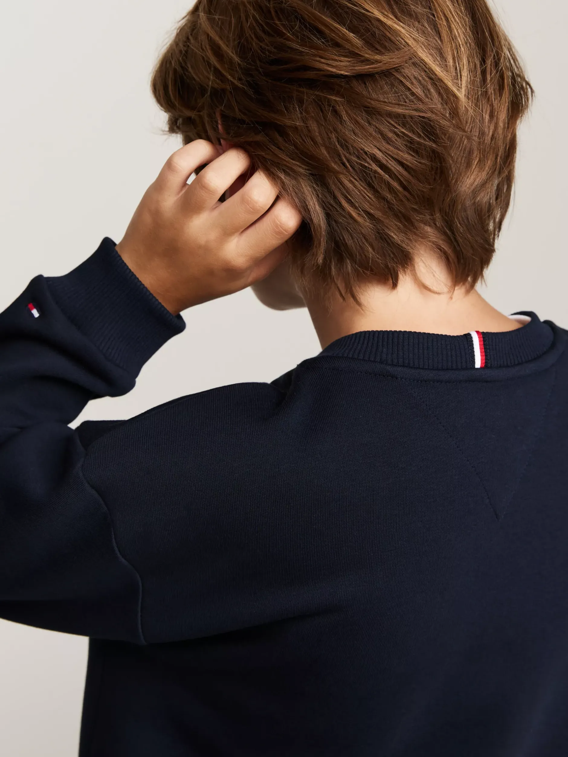 Bluzy Dresowe I Z Kapturem*Tommy Hilfiger Bluza Z Okrągłym Dekoltem I Logo DESERT SKY