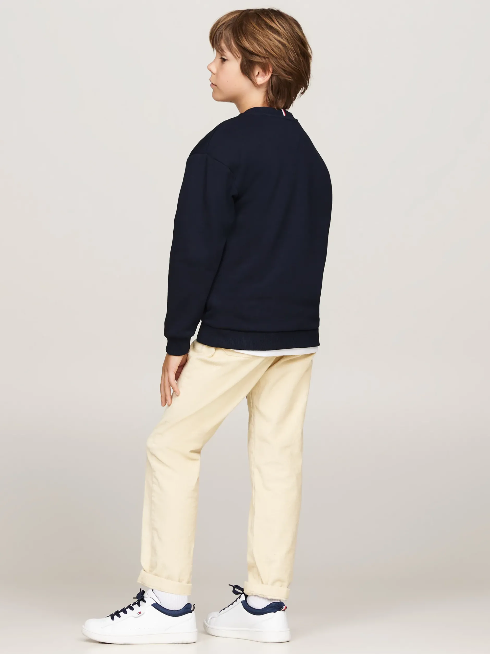 Bluzy Dresowe I Z Kapturem*Tommy Hilfiger Bluza Z Okrągłym Dekoltem I Logo DESERT SKY