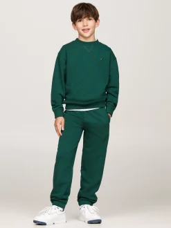 Bluzy Dresowe I Z Kapturem|Bluzy Dresowe I Z Kapturem*Tommy Hilfiger Bluza Z Okrągłym Dekoltem Z Flagą ORNAMENTAL GREEN