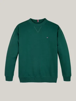 Bluzy Dresowe I Z Kapturem|Bluzy Dresowe I Z Kapturem*Tommy Hilfiger Bluza Z Okrągłym Dekoltem Z Flagą ORNAMENTAL GREEN