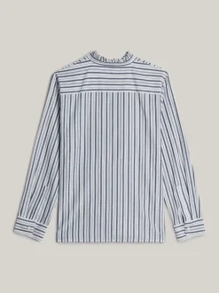 Koszule & Bluzki*Tommy Hilfiger Bluzka Adaptive W Paski LUREX STP DESERT SKY/ WHITE