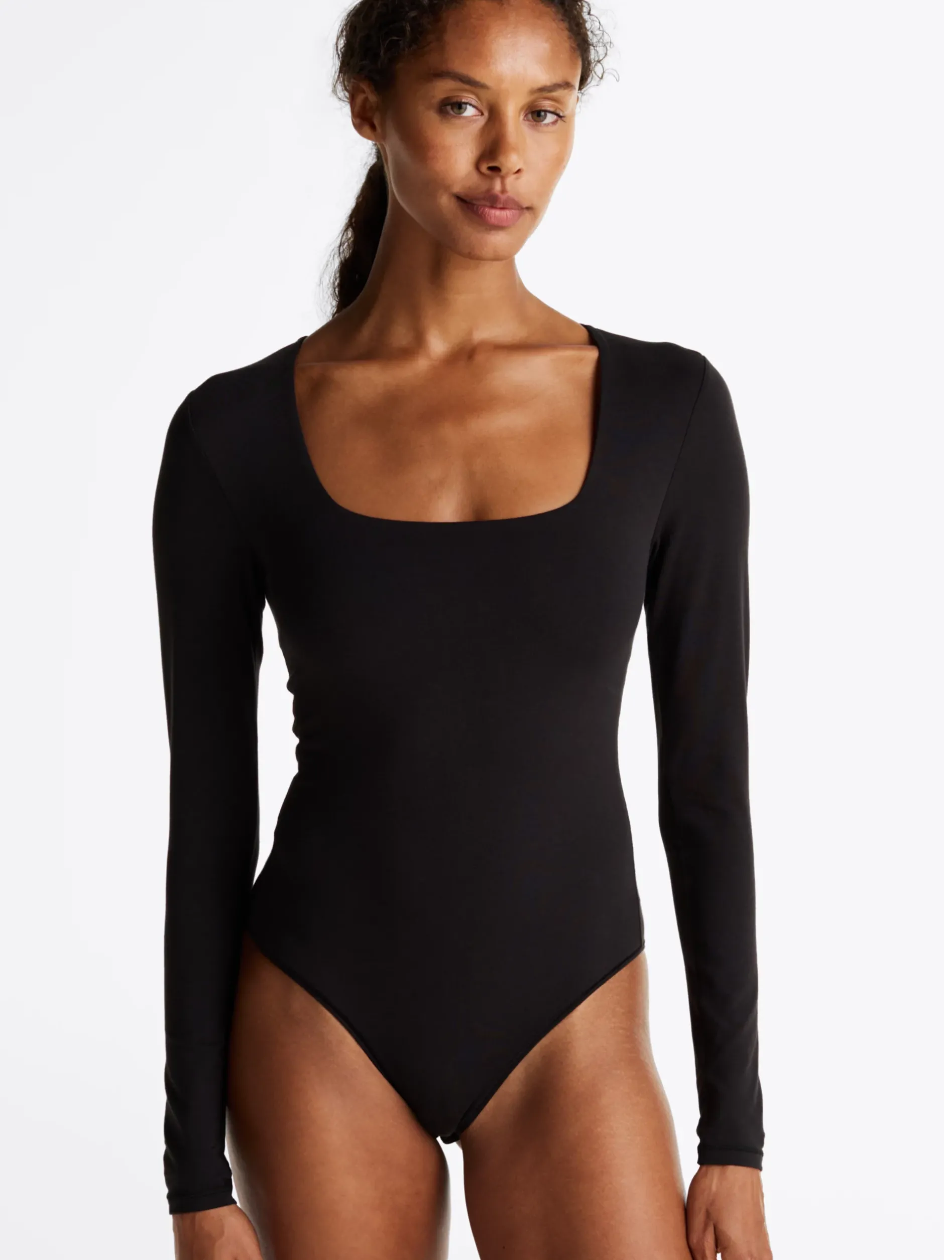 T-Shirty*Tommy Hilfiger Body TH Heritage Z Długim Rękawem BLACK