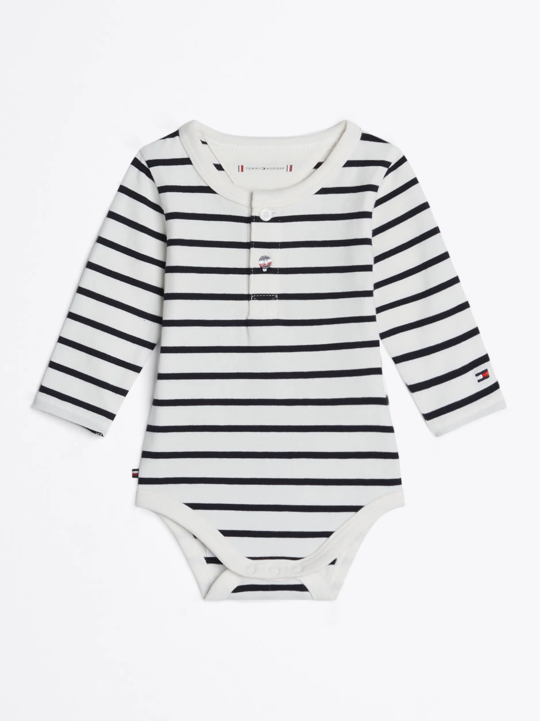 Dziewczynki|Chłopcy*Tommy Hilfiger Body W Paski Z Długim Rękawem DESERT SKY