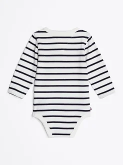 Dziewczynki|Chłopcy*Tommy Hilfiger Body W Paski Z Długim Rękawem DESERT SKY
