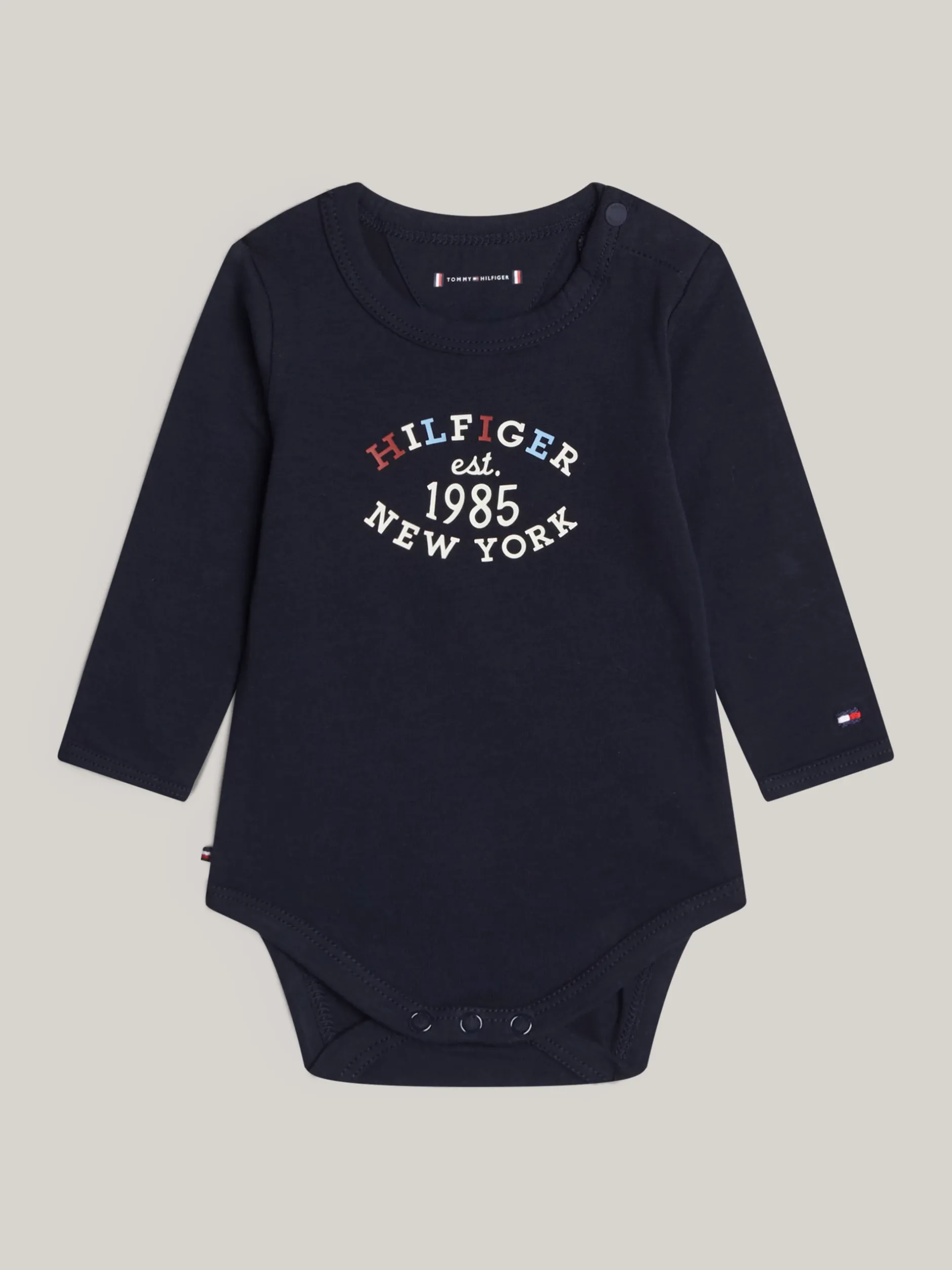 Dziewczynki|Chłopcy*Tommy Hilfiger Body Z Długim Rękawem I Logo Hilfiger Monotype DESERT SKY