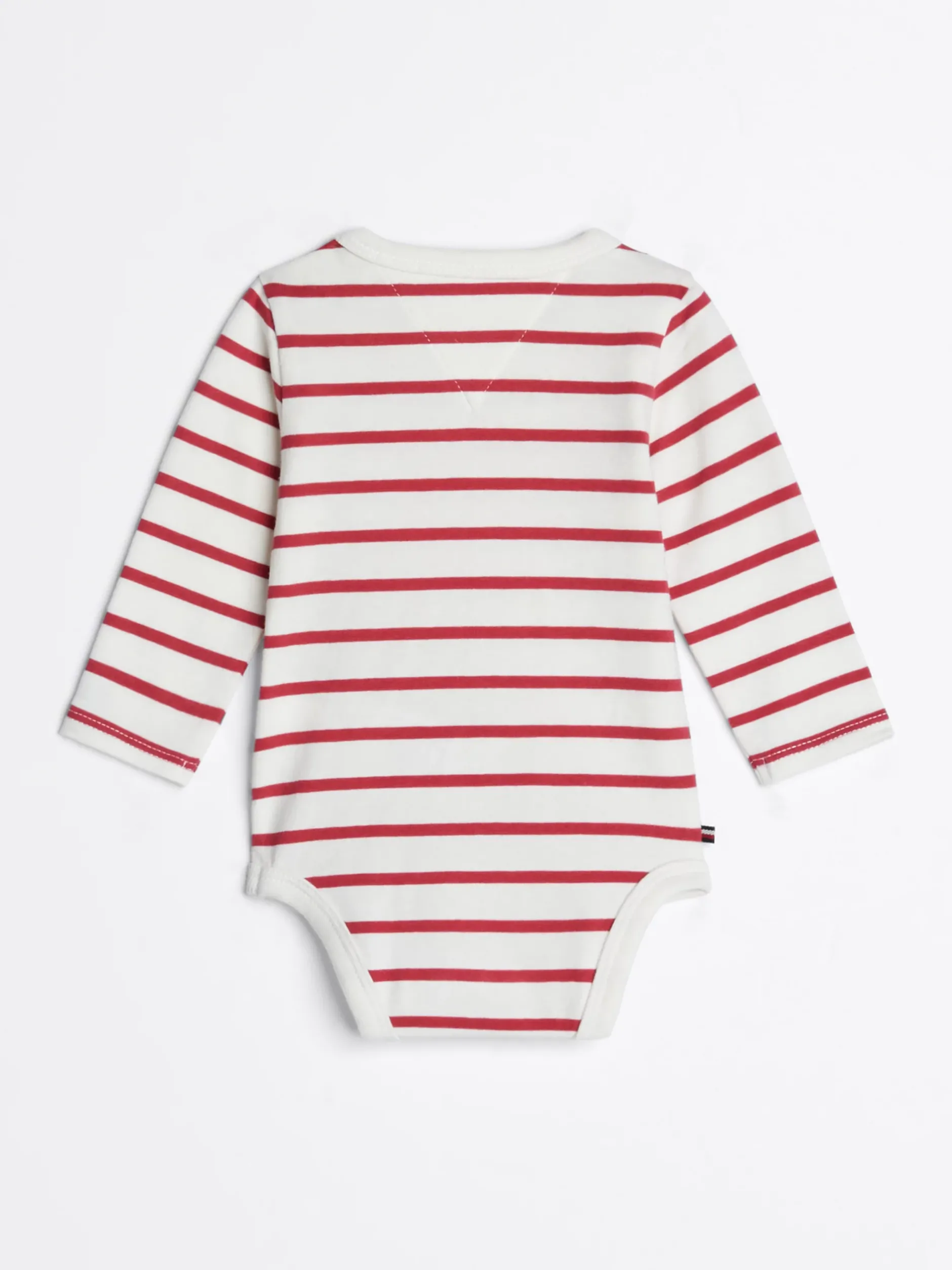 Dziewczynki|Chłopcy*Tommy Hilfiger Body Z Długim Rękawem W Paski Bretońskie HERITAGE PINK