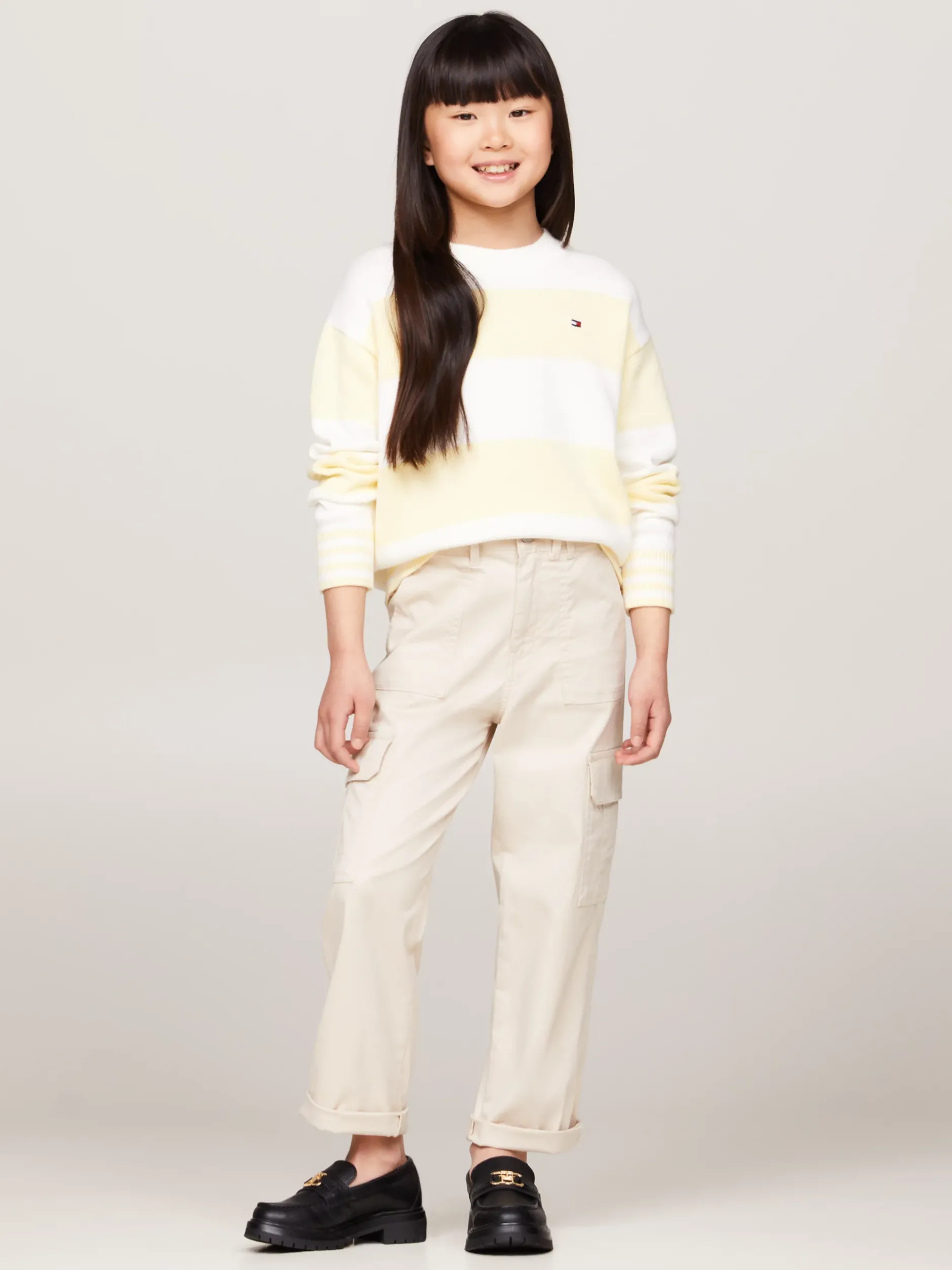 Spodnie, Szorty I Spódnice*Tommy Hilfiger Bojówki O Luźnym Kroju CLASSIC BEIGE