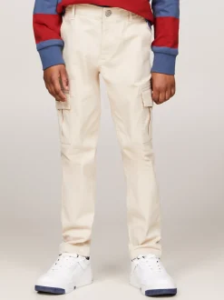Spodnie I Szorty*Tommy Hilfiger Bojówki Z Prostymi Nogawkami CLASSIC BEIGE