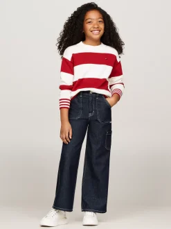 Jeansy*Tommy Hilfiger Bojówki Z Szerokimi Nogawkami RINSE