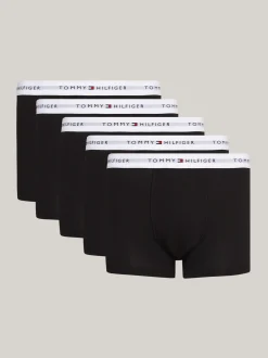 Kąpielówki|Multipacks*Tommy Hilfiger Bokserki Trunks Signature Essential, 5 Par BLACK/BLACK/BLACK/BLACK/BLACK