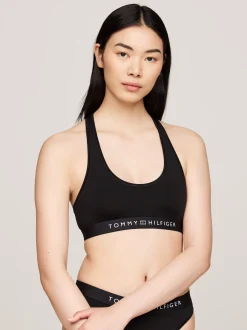 Biustonosze|Bielizna*Tommy Hilfiger Braletka Bez Podszewki Z Logo BLACK