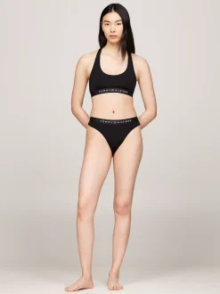 Biustonosze|Bielizna*Tommy Hilfiger Braletka Bez Podszewki Z Logo BLACK