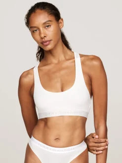 Biustonosze|Bielizna*Tommy Hilfiger Braletka Bez Podszewki Z Logo IVORY