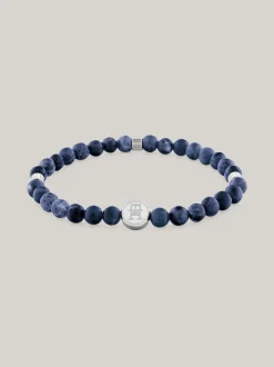 Biżuteria & Spinki Do Mankietów*Tommy Hilfiger Bransoleta Z Koralikami Z Sodalitu BLUE