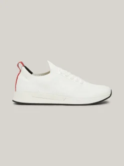 White Trainers|Sneakersy*Tommy Hilfiger Buty Do Biegania Z Dzianinową Cholewką ECRU