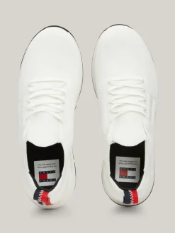 White Trainers|Sneakersy*Tommy Hilfiger Buty Do Biegania Z Dzianinową Cholewką ECRU