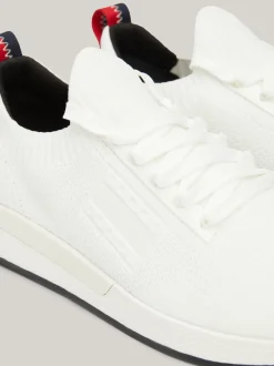 White Trainers|Sneakersy*Tommy Hilfiger Buty Do Biegania Z Dzianinową Cholewką ECRU