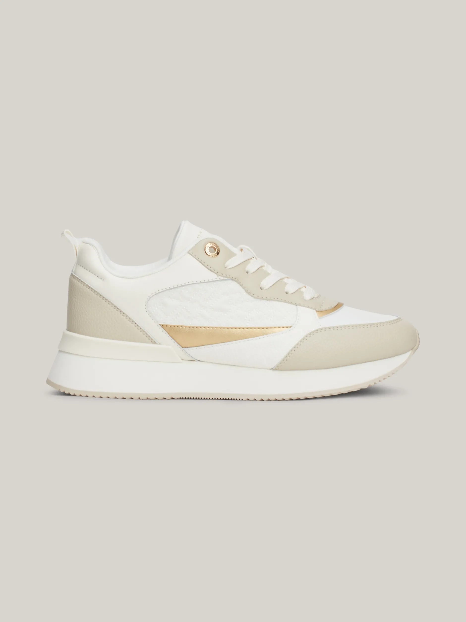 Sneakersy*Tommy Hilfiger Buty Do Biegania Z Monogramem TH CLASSIC KHAKI/NEUTRAL