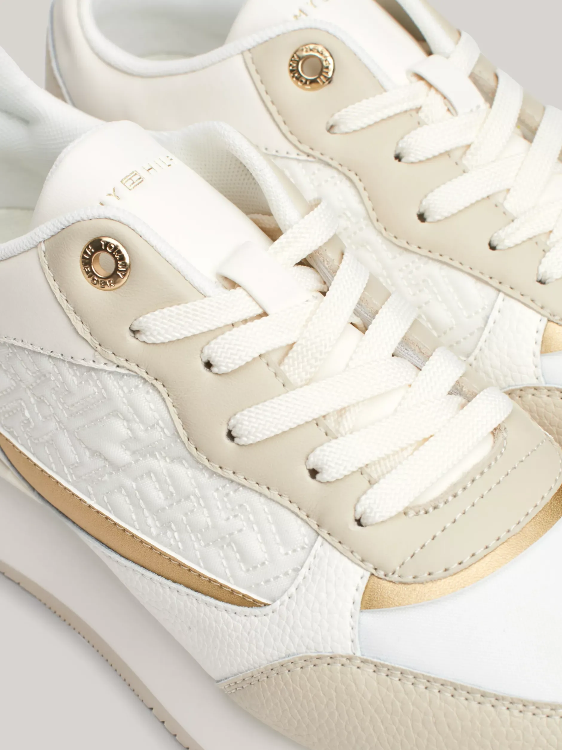 Sneakersy*Tommy Hilfiger Buty Do Biegania Z Monogramem TH CLASSIC KHAKI/NEUTRAL