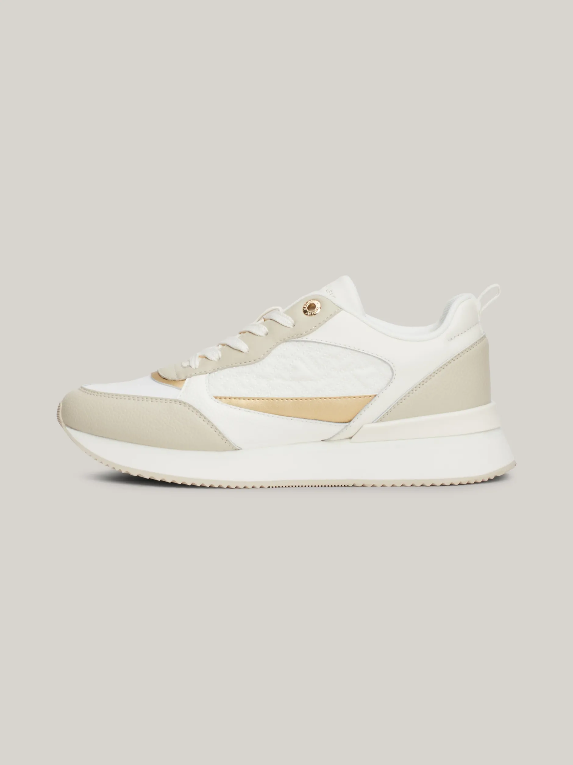Sneakersy*Tommy Hilfiger Buty Do Biegania Z Monogramem TH CLASSIC KHAKI/NEUTRAL