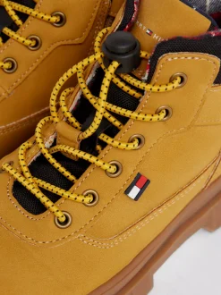 Obuwie I Akcesoria*Tommy Hilfiger Buty Do Kostki Na Podeszwie Z Protektorem OCHRE/BLACK