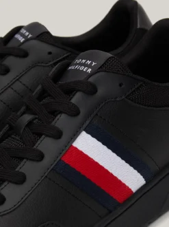 Sneakersy*Tommy Hilfiger Buty Do Koszykówki Z Sygnowaną Taśmą BLACK
