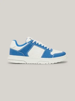 Sneakersy*Tommy Hilfiger Buty Koszykarskie Brooklyn Ze Wstawkami Z Denimu COASTAL COBALT