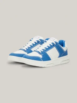 Sneakersy*Tommy Hilfiger Buty Koszykarskie Brooklyn Ze Wstawkami Z Denimu COASTAL COBALT