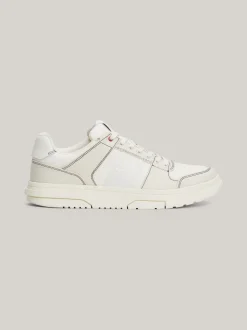 White Trainers|Sneakersy*Tommy Hilfiger Buty Koszykarskie Brooklyn Ze Wstawkami Z Denimu IVORY