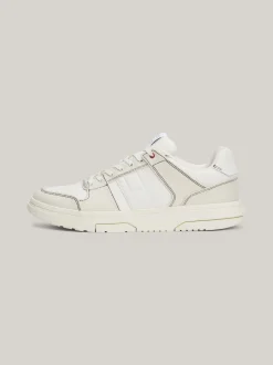 White Trainers|Sneakersy*Tommy Hilfiger Buty Koszykarskie Brooklyn Ze Wstawkami Z Denimu IVORY